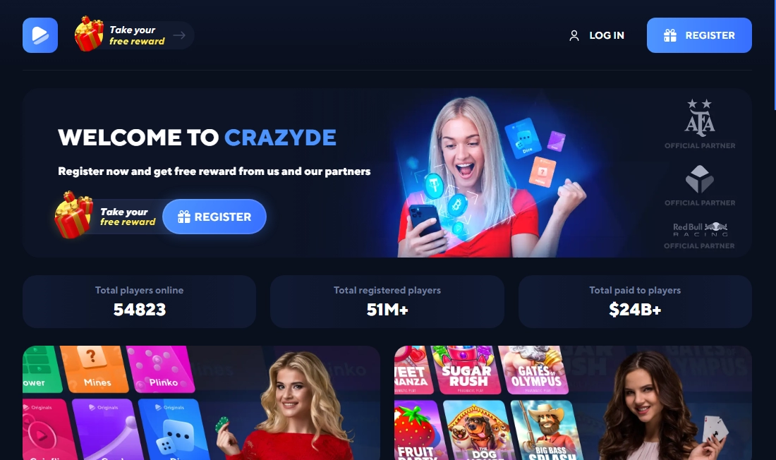 Crazyde Casino Desktop screenshot
